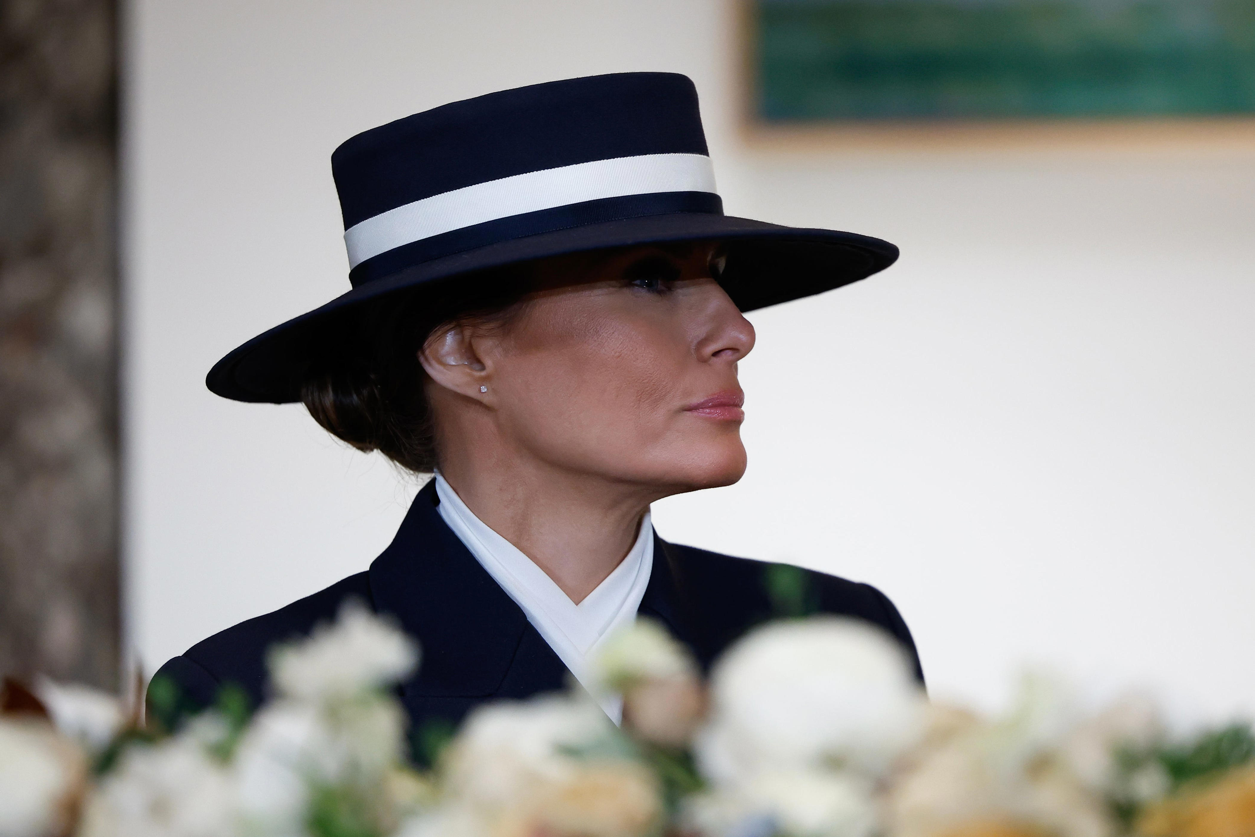 Melania Trump nods to Saudi Arabian flag with green gown for Crown Prince's  visit