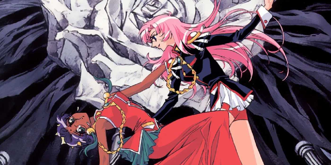 Utena and Anthy in Revolutionary Girl Utena