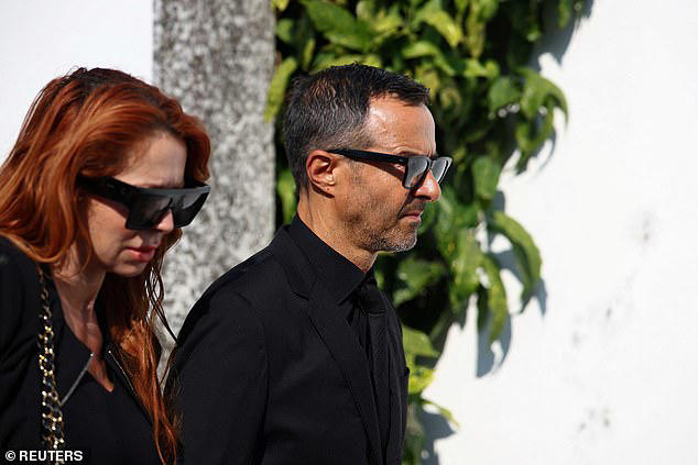 Diogo Jota's agent Jorge Mendes arriving for the funeral of the Liverpool footballer at the Chapel of the Resurrection, in Gondomar