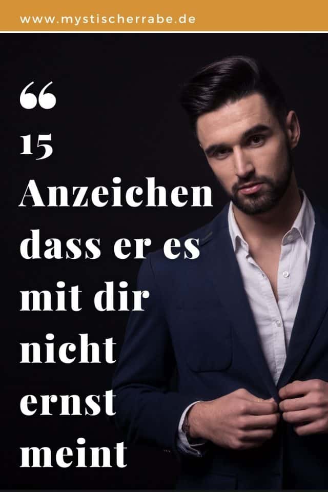 Anzeichen Dass Er Nur Affre Will