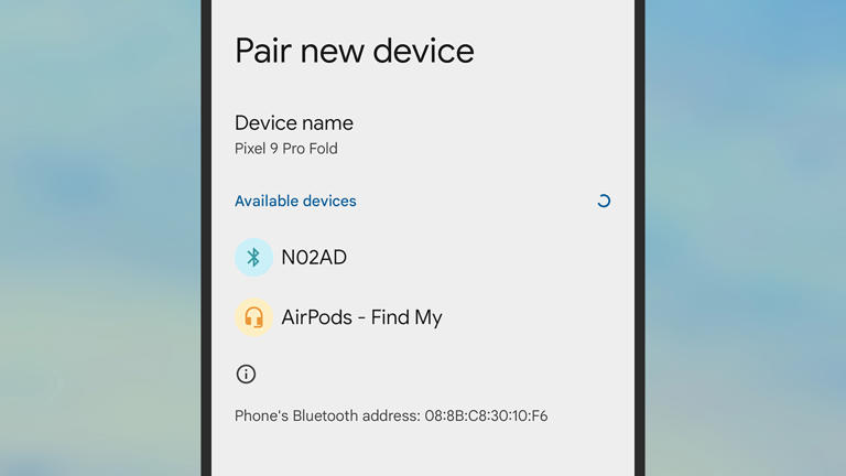 You can connect AirPods to Android devices too. Screenshot: Google