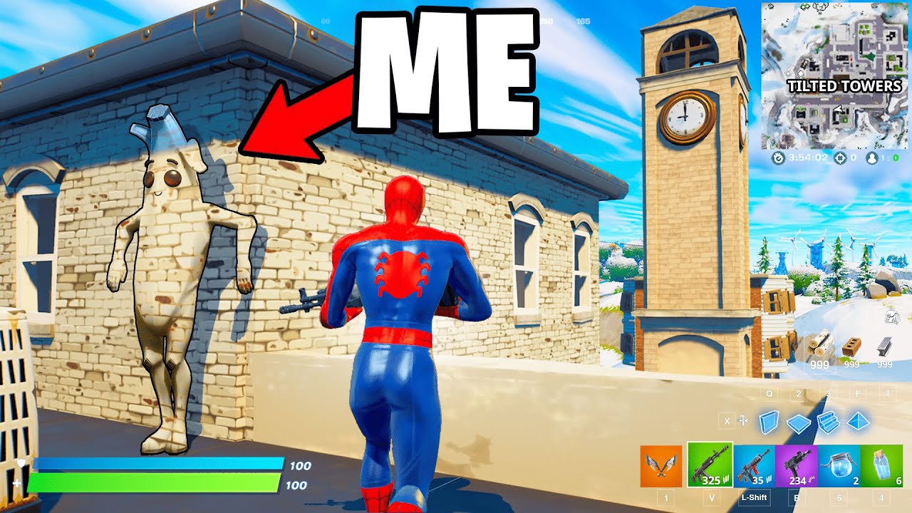 Going INVISIBLE To WIN Hide Seek Fortnite