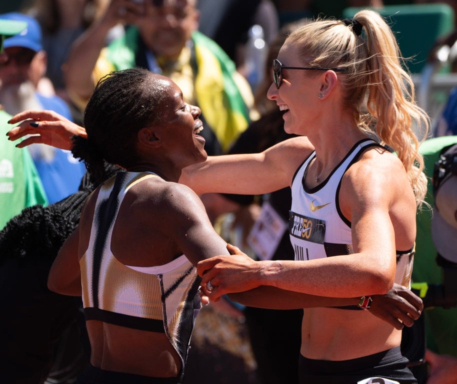 Terrific women's track photos from the 2025 Prefontaine Classic