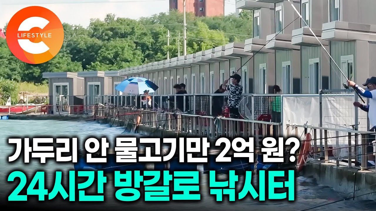 많이 잡힌다는 소문듣고 전국에서 찾아온다🎣ㅣ전국 양식장에서 모셔온 가두리 안 물고기만 2억 원어치라는 24시간 바다 가두리  낚시터ㅣ반려동물 동반 방갈로 낚시터ㅣ#극한직업 | Watch