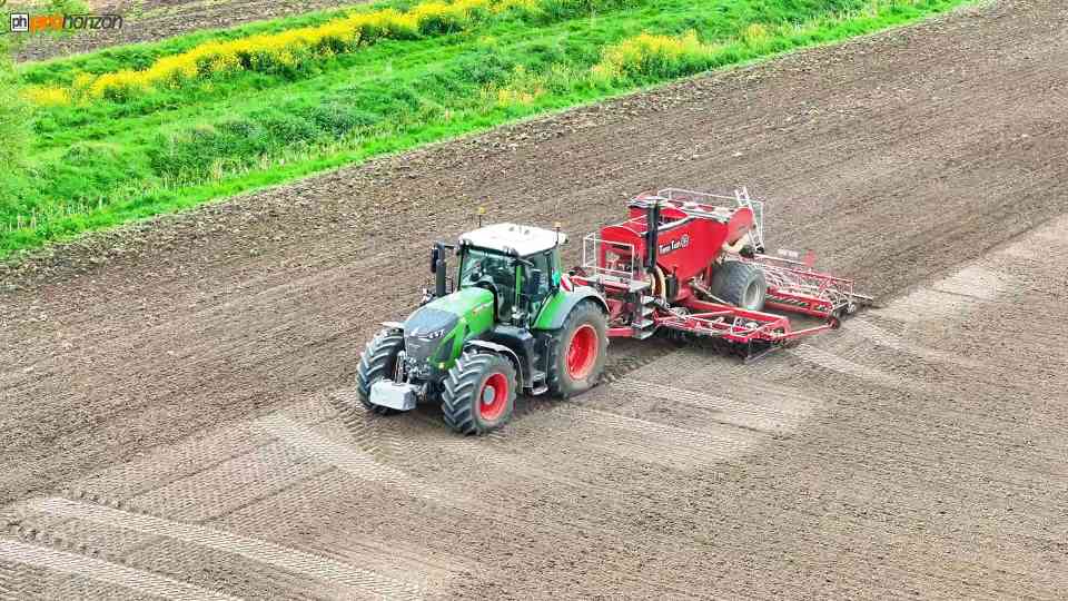 Planting Vining Peas with a Drill