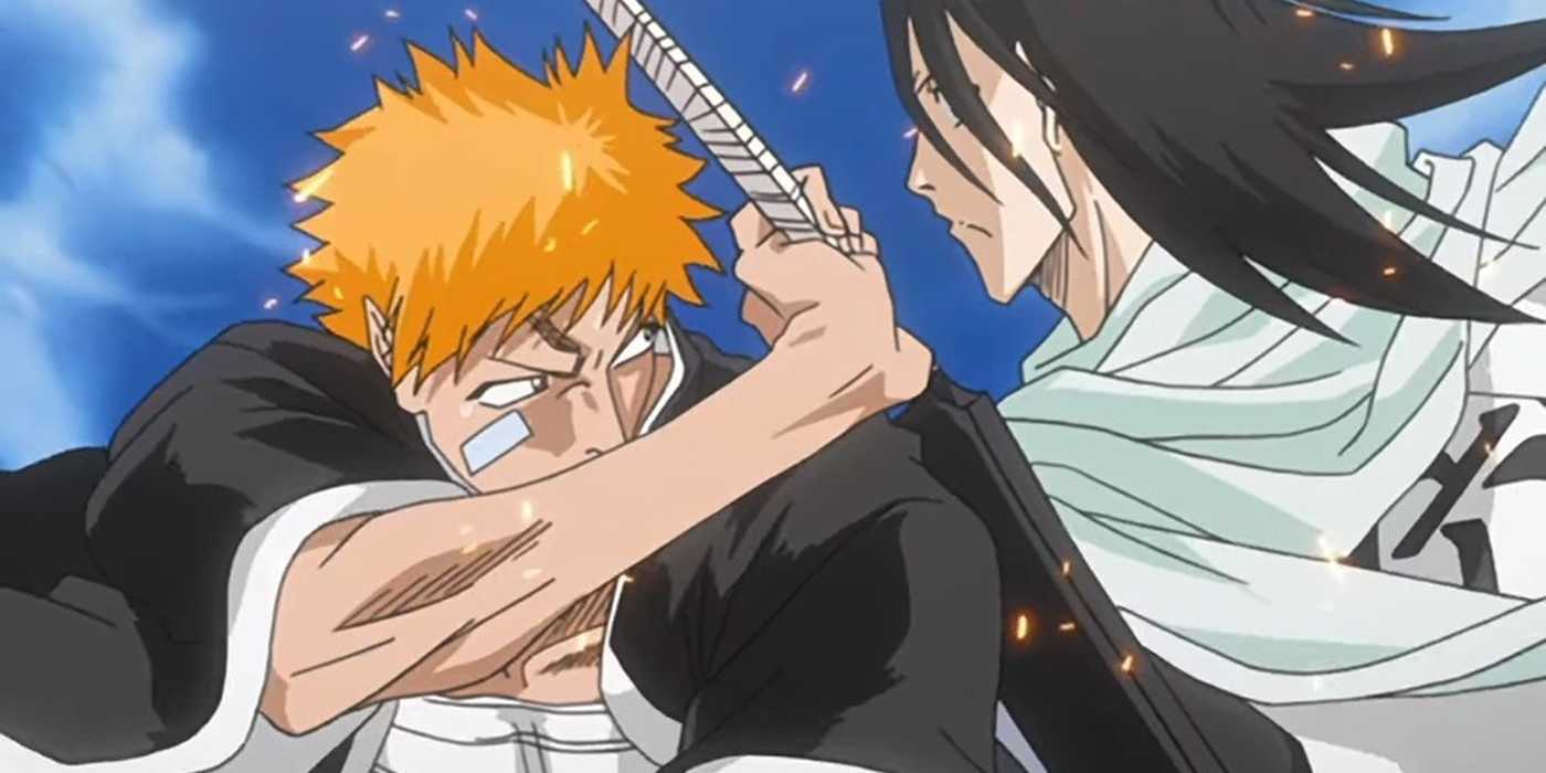 Ichigo clashes with Byakuya Kuchiki.