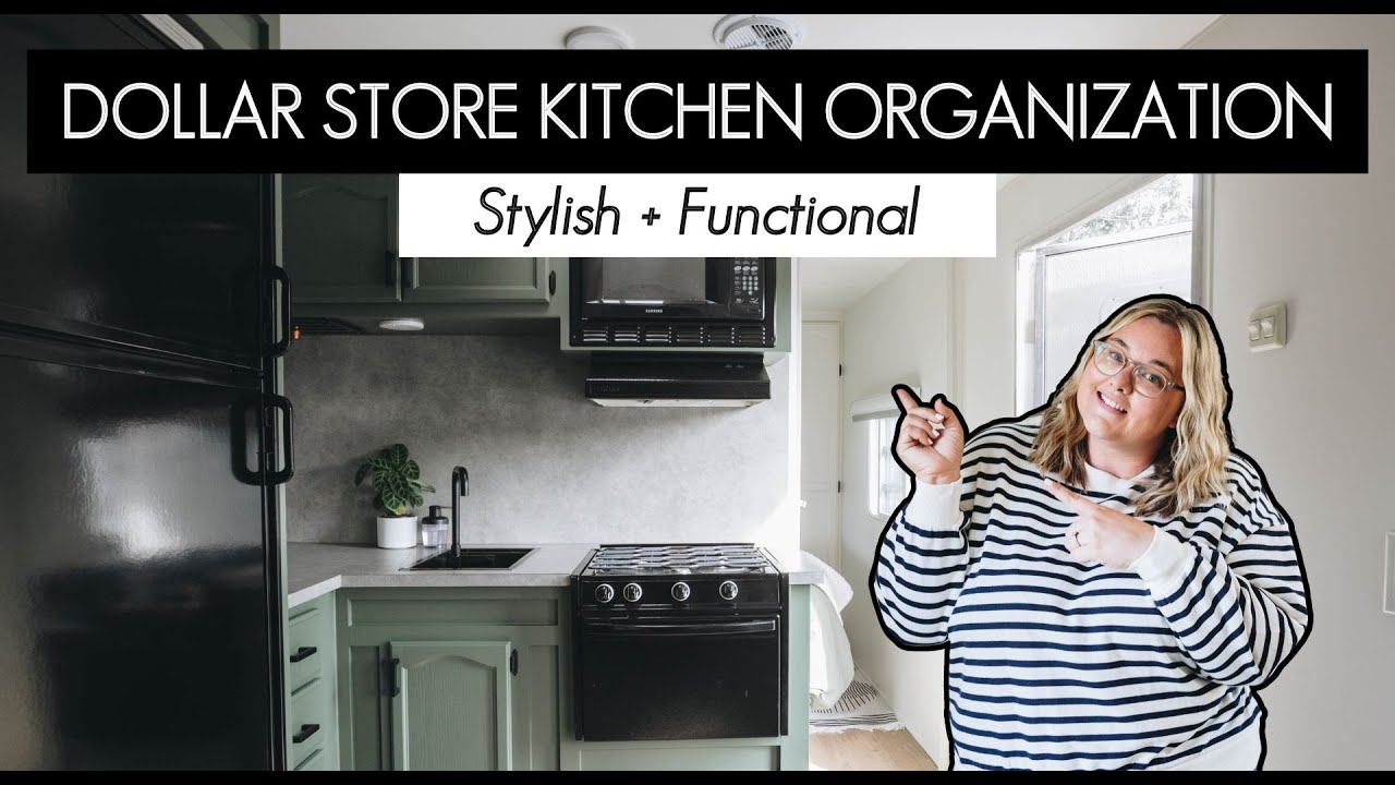 Dollar Store Kitchen Organization RV Kitchen Organization Ideas