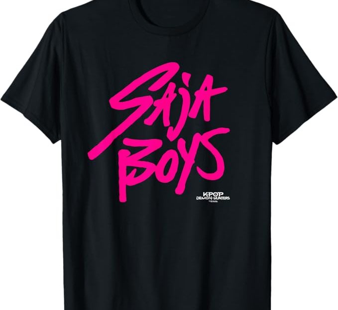 T-shirt Kpop Demon Hunters Saja Boys - 100% Coton, Coupe Unisexe - Streetwear Homme Femme