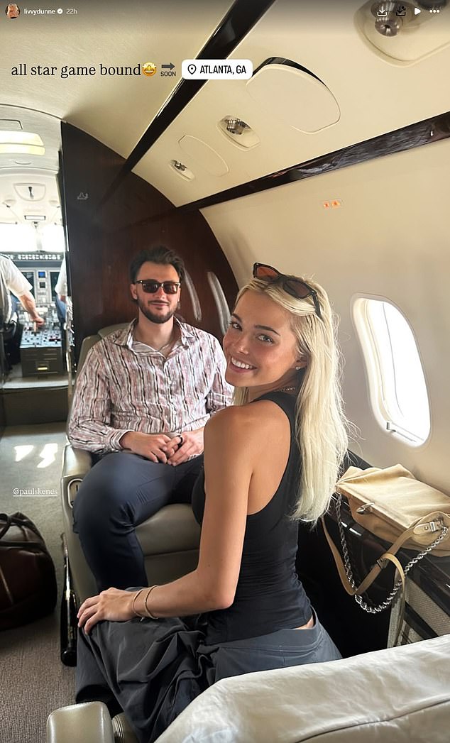 Livvy Dunne and Paul Skenes touch down in Atlanta for MLB AllStar Game