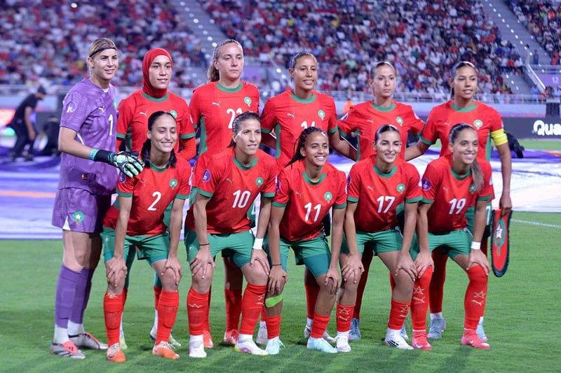 composition equipe nationale maroc feminine lionnes de l'atlas