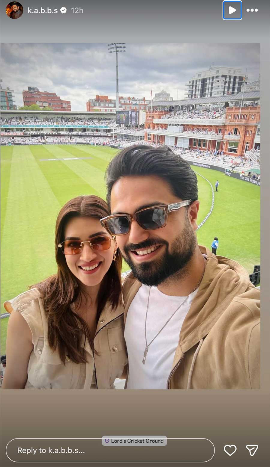 Kriti Sanon & Kabir Bahia Attended The India Vs England Test Together ...