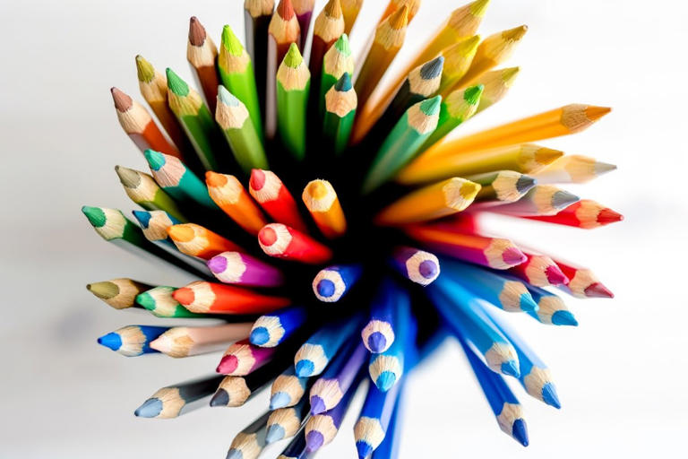 色鉛筆画 ダイヤモンド(原画) 色鉛筆で描いた“ダイヤの輝き”をスワイプで体感して
