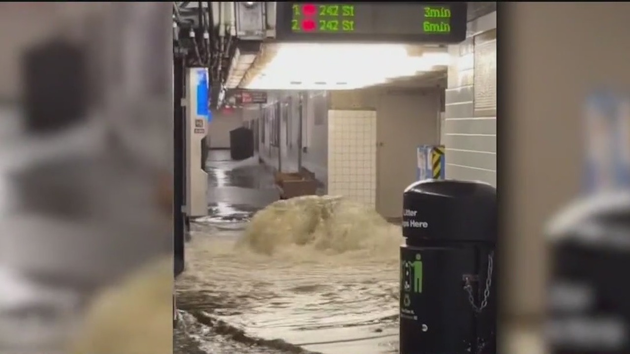 Flash Flooding Inside Nyc Subway Stations