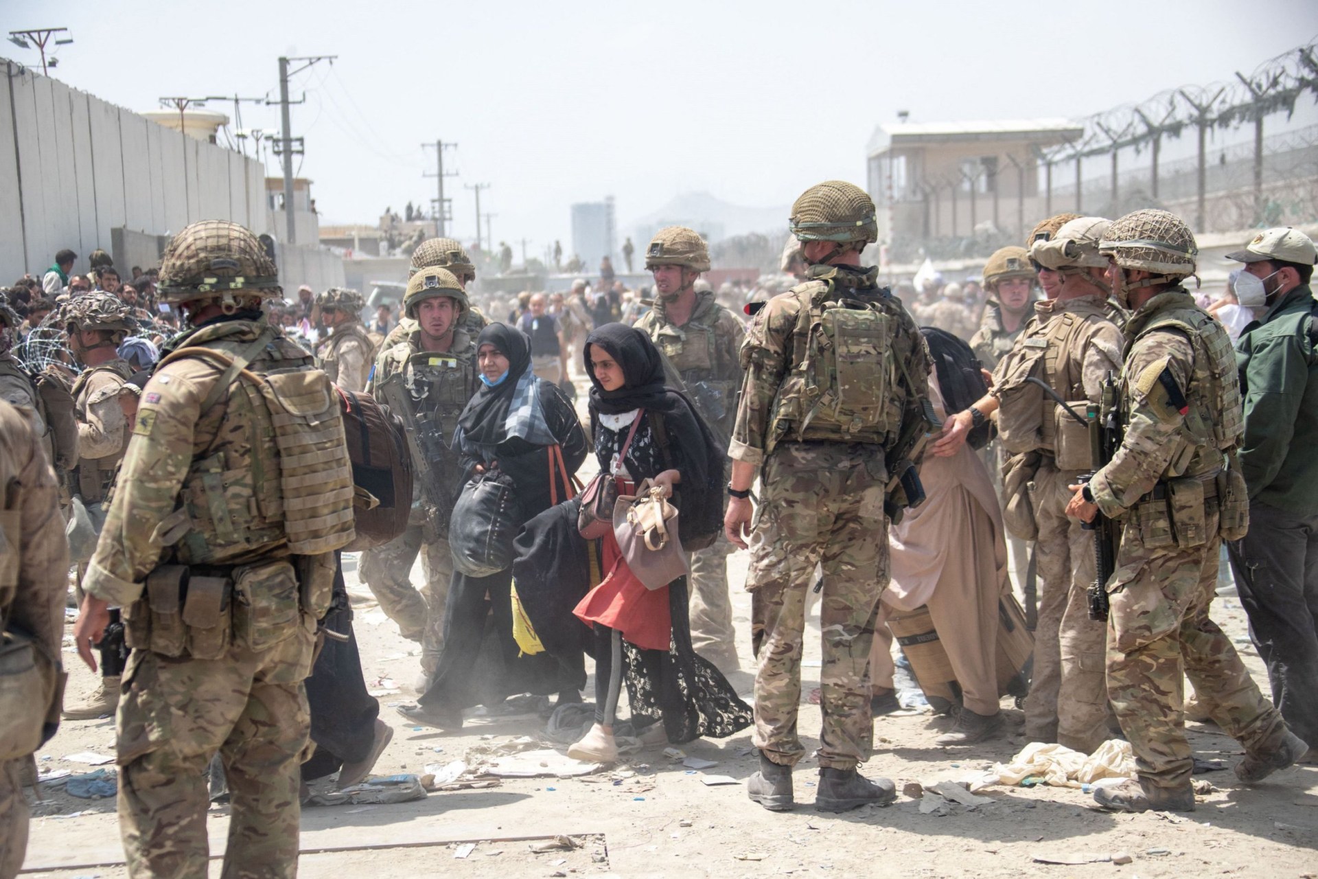 The Afghans who are being relocated helped to support British forces in their country (Picture: MOD/AFP via Getty Images)