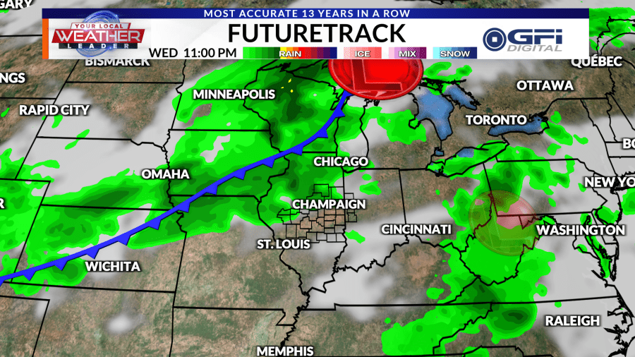 WEATHER NOW Showers and storms in the forecast almost every day this week