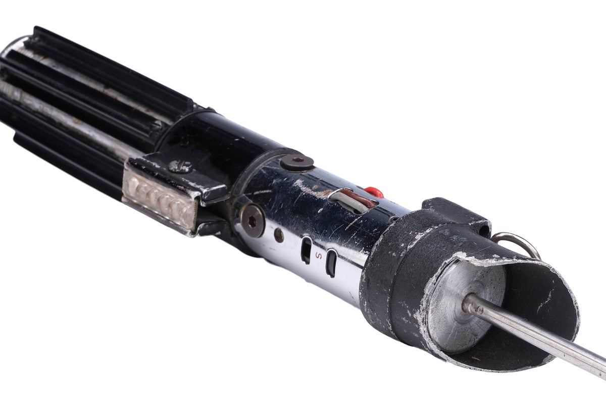 You could own Darth Vader’s iconic Star Wars light saber – but you’ll ...