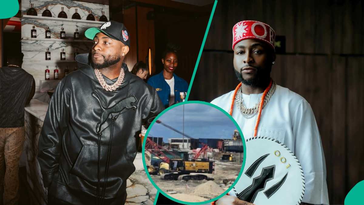 Davido Photo of singer's 16bedroom mansion under construction at Eko