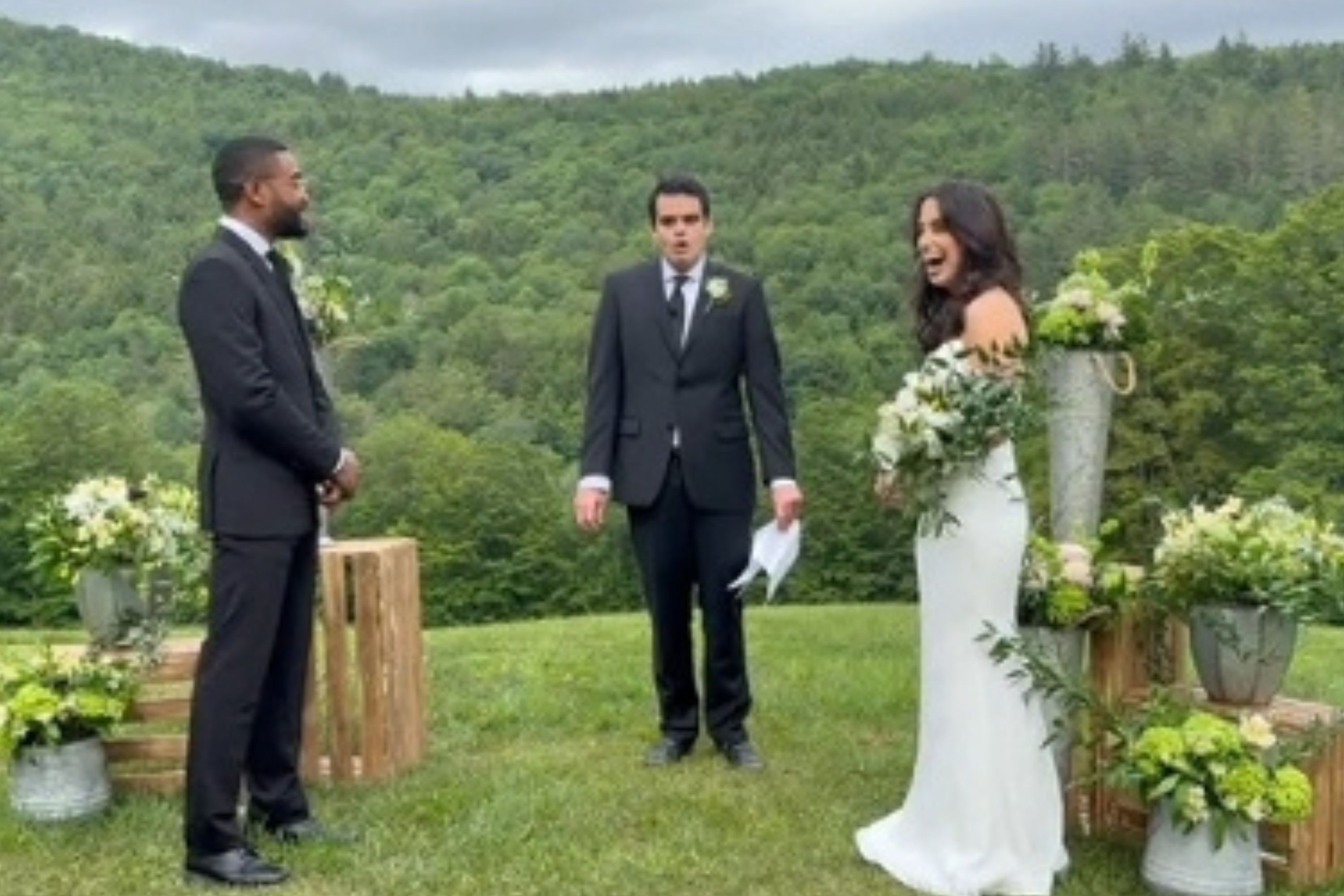 Bride asks autistic brother to officiate wedding after he learned to speak