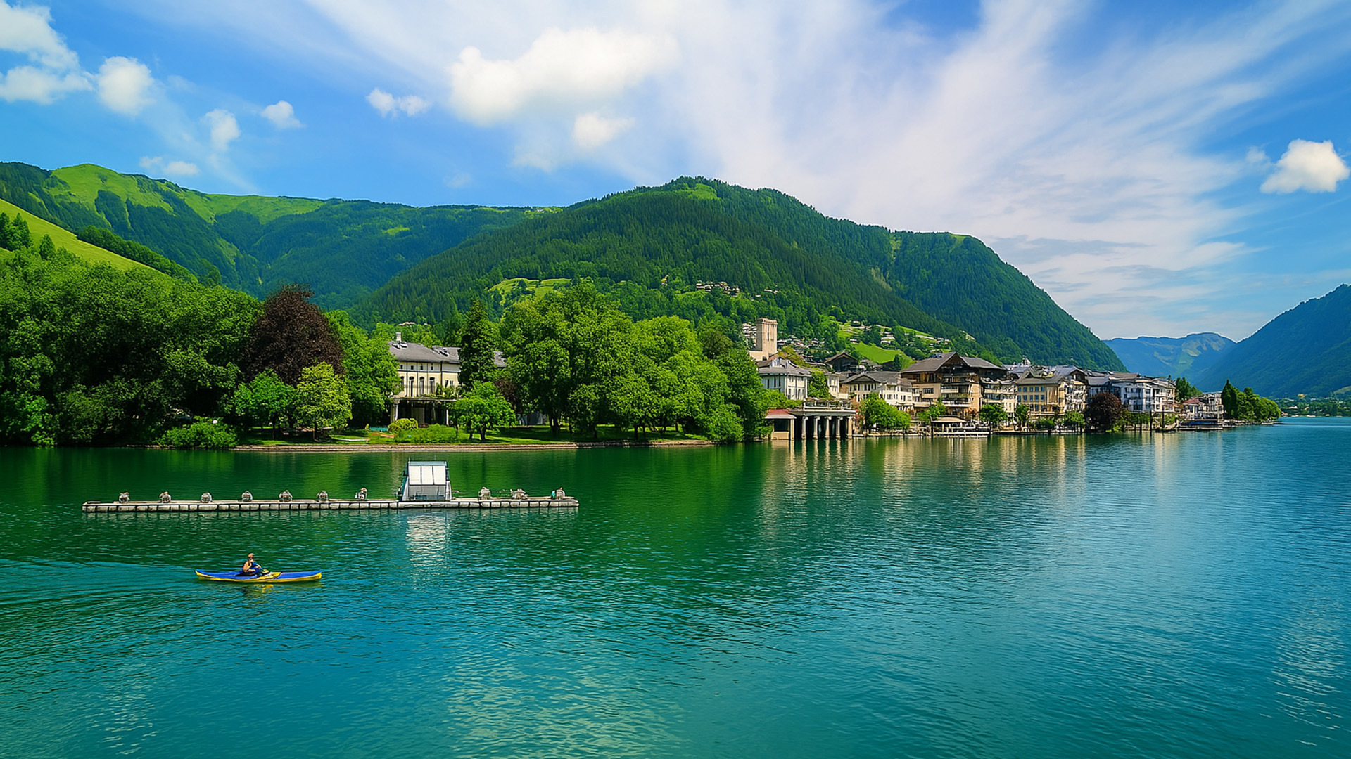 Passeio de Barco Cênico em 4K em Zell am See Áustria Descubra o Passeio de Barco Cênico em 4K em Zell am See Áustria Descubra o