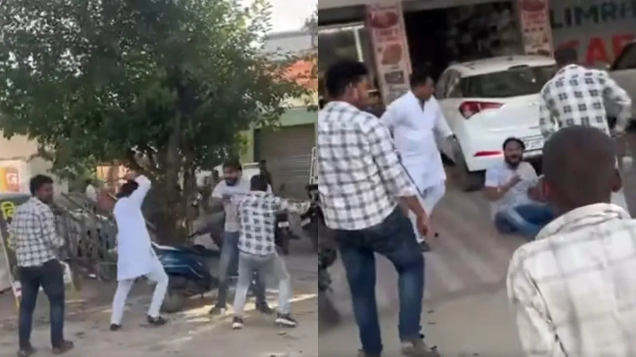 Moradabad Shocker BJP Leader’s Husband Thrashes Youth on Road, Video