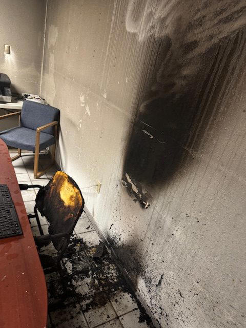 Man arrested after allegedly using ‘firebomb’ in elections office attack