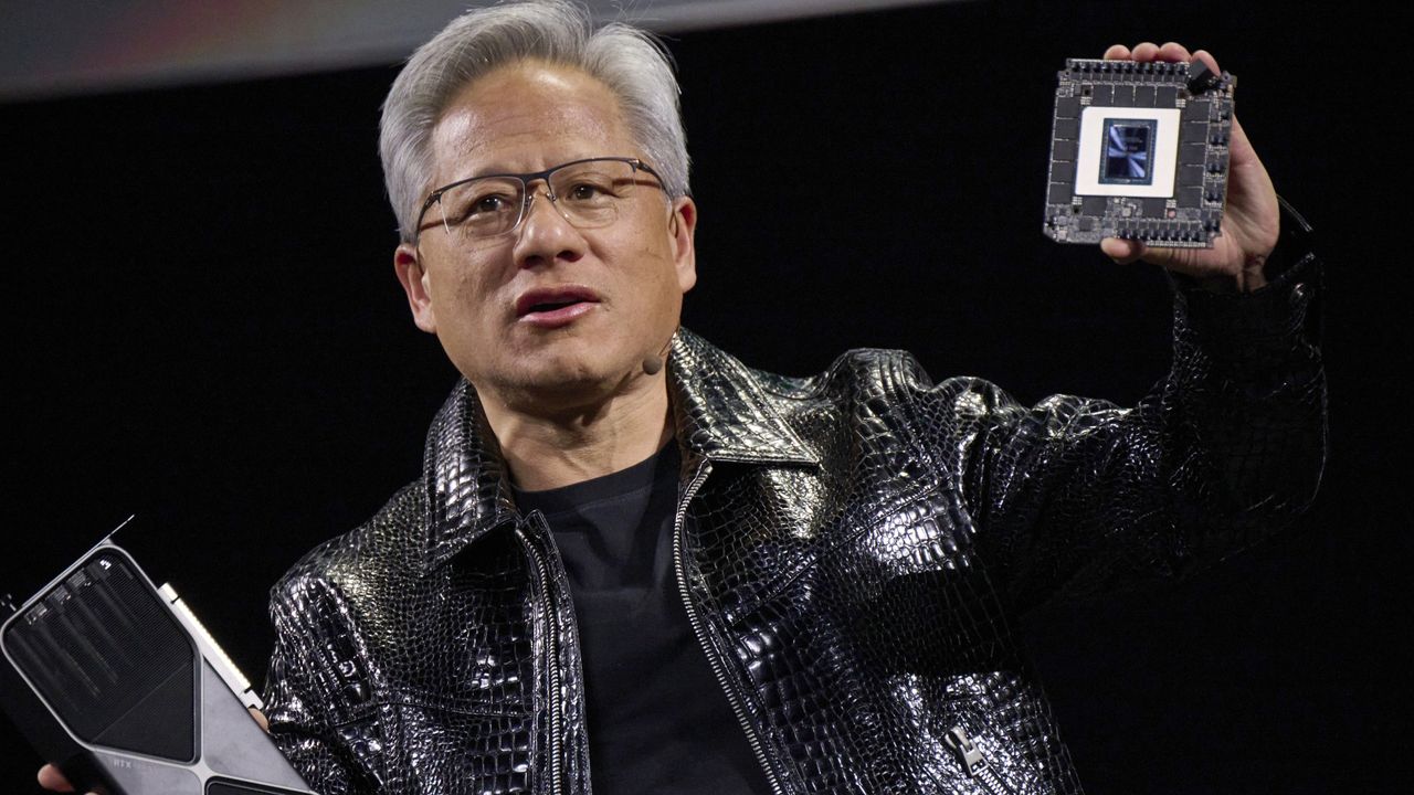 Trump confirms he did in fact bring along Nvidia CEO Jensen Huang on ...