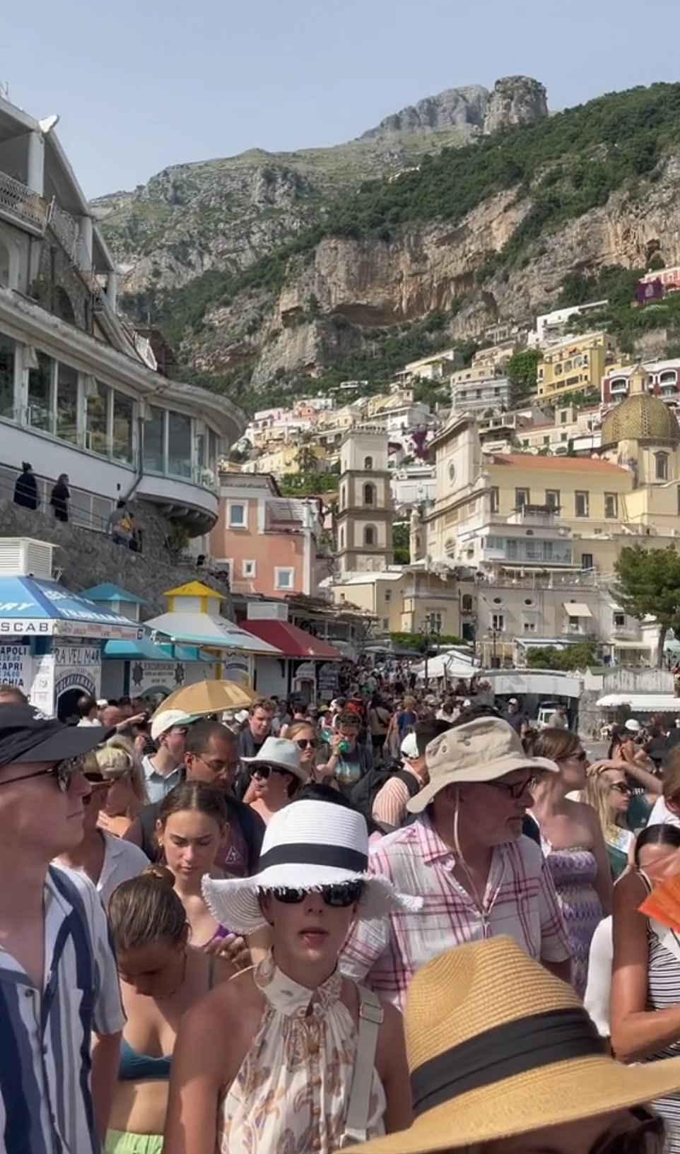 Crowded streets and long queues at European holiday hotspots