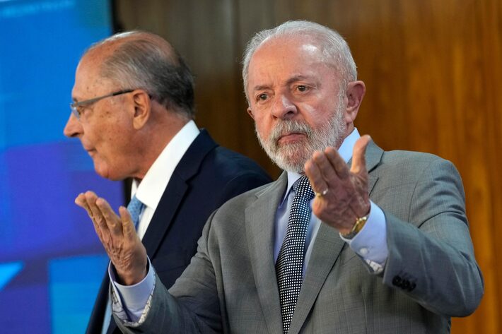 Presidente Luiz Inácio Lula da Silva e vice Geraldo Alckmin. Foto: Eraldo Peres/AP