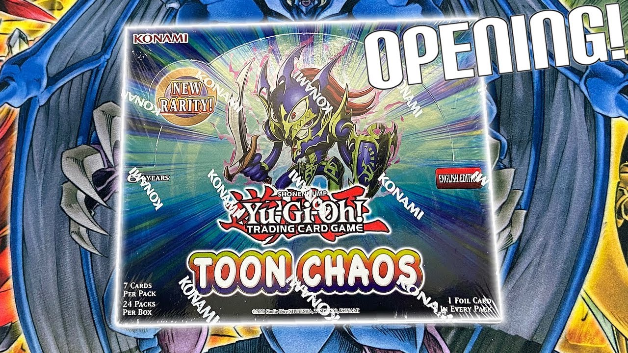 Booster Box Display Case 5 Pack Yu-Gi-Oh! Toon Chaos Booster Box Display  Case Protector (Pack Of 5) Yugioh Retro Pack