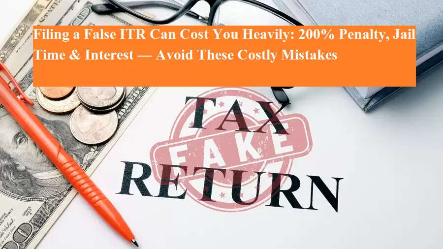 Filing a False ITR Can Cost You Heavily: 200% Penalty, Jail Time ...