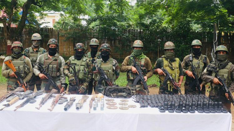 Assam Rifles seize huge cache of weapons in Arunachal #39 s Changlang district Assam Rifles seize huge cache of weapons in Arunachal #39 s Changlang district