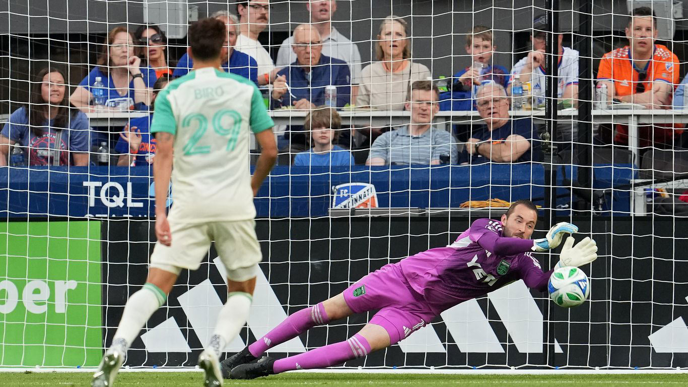 Austin FC goalkeeper Brad Stuver #39 s best Austin day Austin FC goalkeeper Brad Stuver #39 s best Austin day