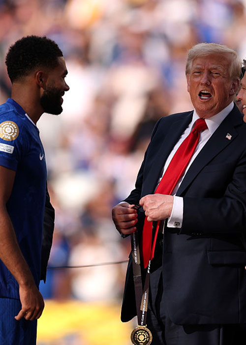 Watch New footage shows Trump pocketing Club World Cup medal