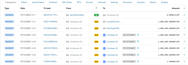 Ripple co-founder Chris Larsen transferred over 8 million XRP to Coinbase
