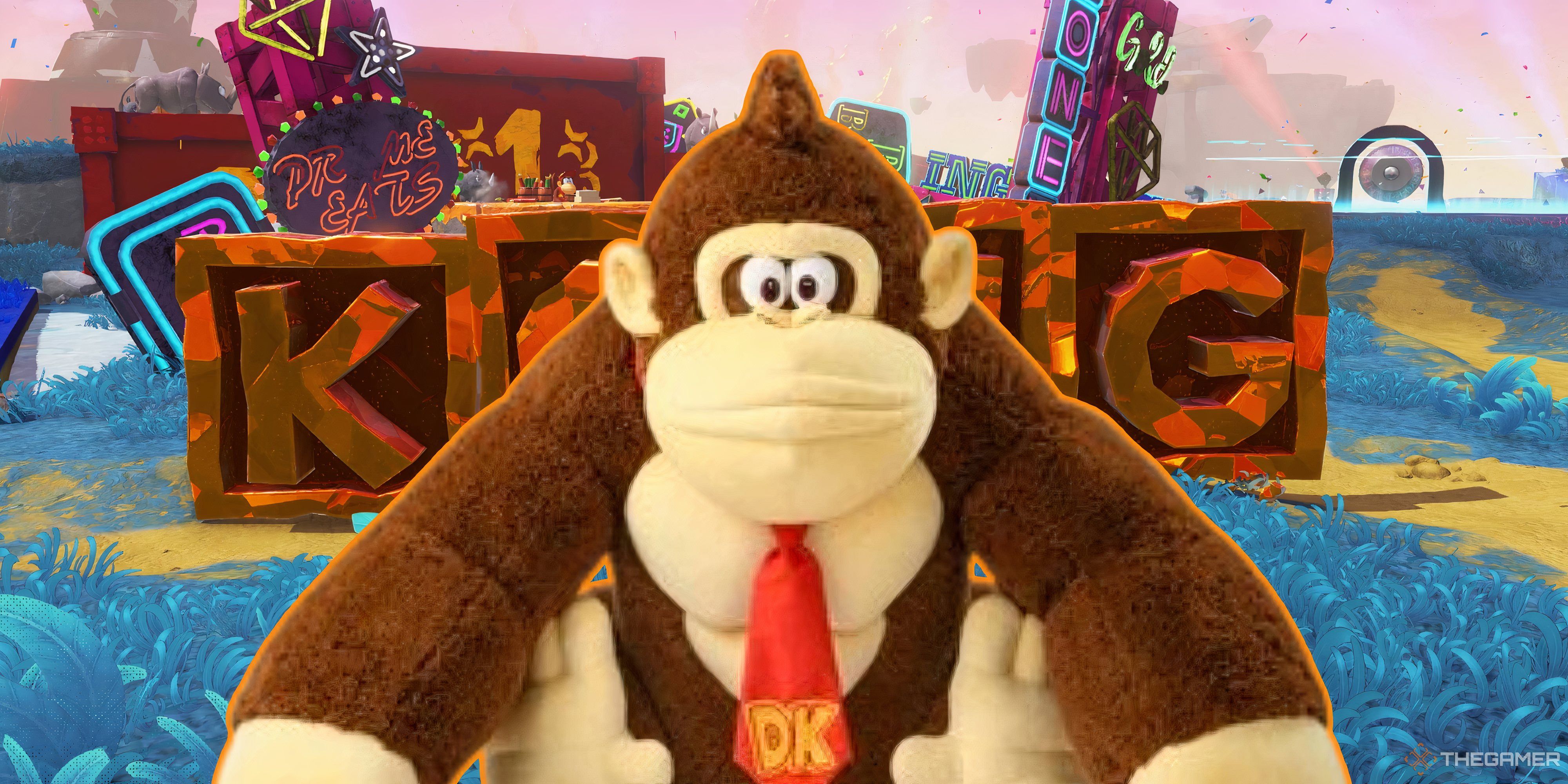 Donkey Kong Bananza just got a giant matching DK plush