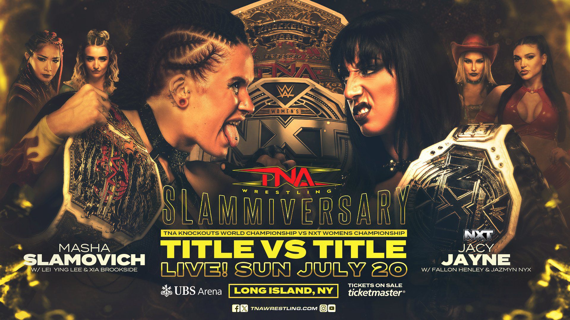 TNA Slammiversary PPV card update with title vs. title winner takes all