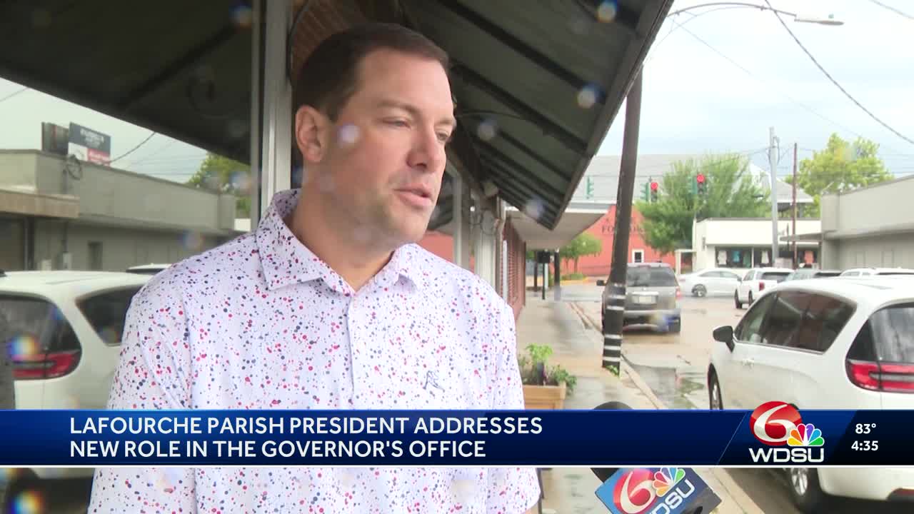 Lafourche Parish President resigns, addresses new role in Gov. Landry's