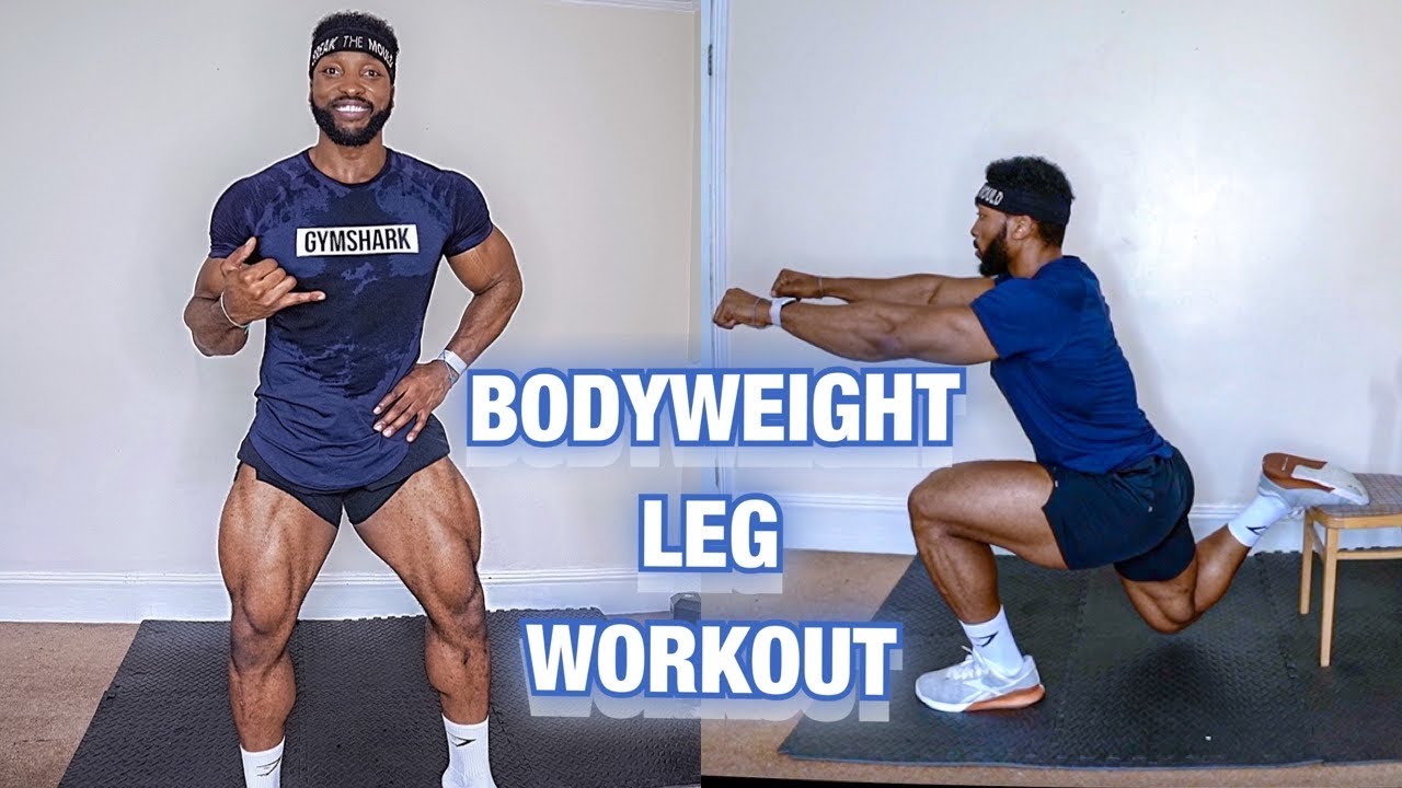 The most effective bodyweight leg workout