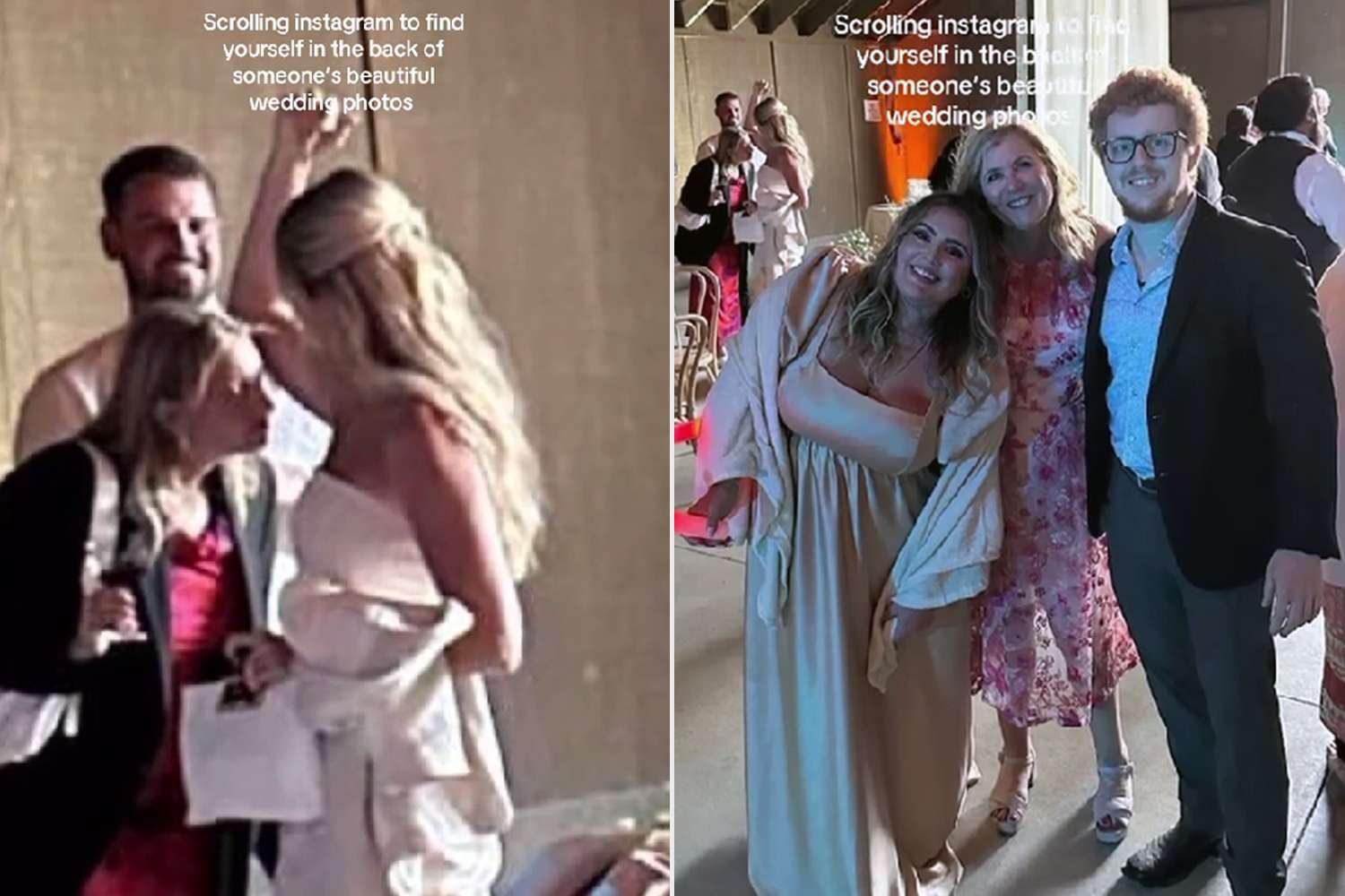 Bridesmaid's 'Hilarious' Discovery in Wedding Photo Goes Viral (Exclusive)