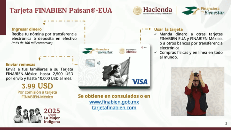 Finabien lanza tarjeta binacional que blinda remesas contra impuesto en EE. UU. y reduce comisiones