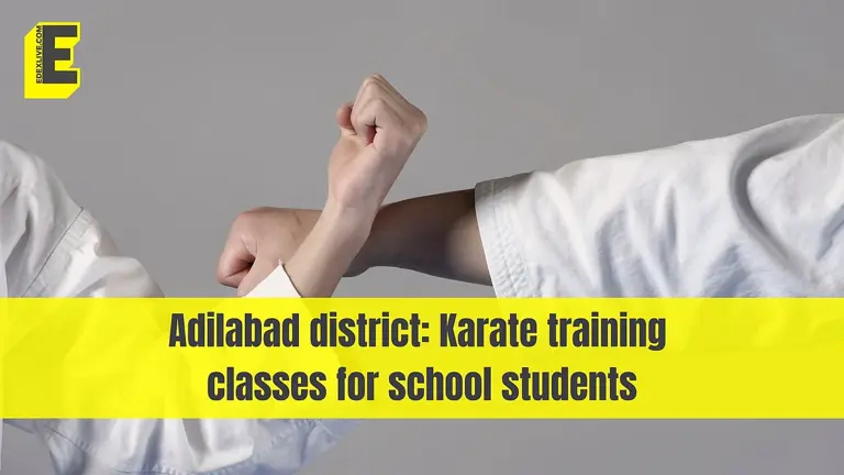 Adilabad district: Karate training classes for school students