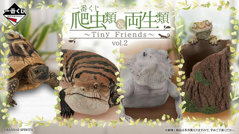 一番くじ 爬虫類＆両生類 Tiny Friends アオジタトカゲセット 一番くじ 爬虫類&両生類 Tiny Friends 2 I賞 アオジタトカゲ
