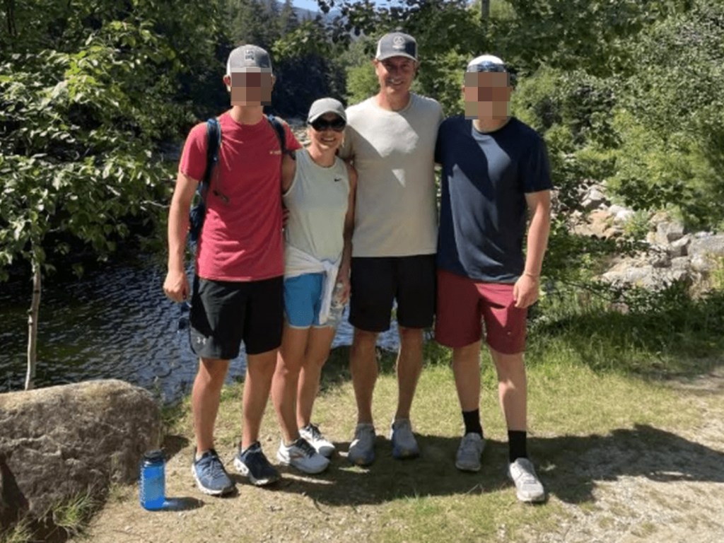 Megan Kerrigan Byron seen on a hiking trip with her family. Megan Kerrigan/Facebook