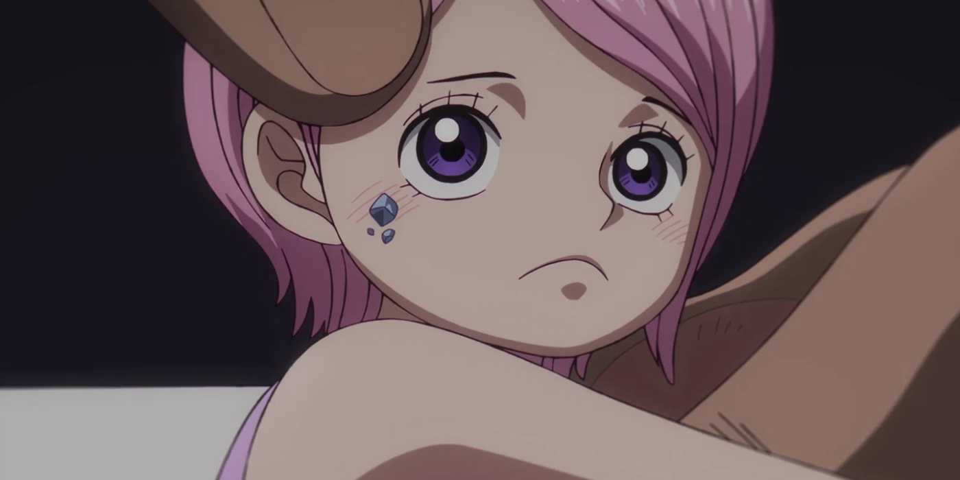Kuma discovers that Bonney has been infected with the Sapphire Scales Disease in One Piece.