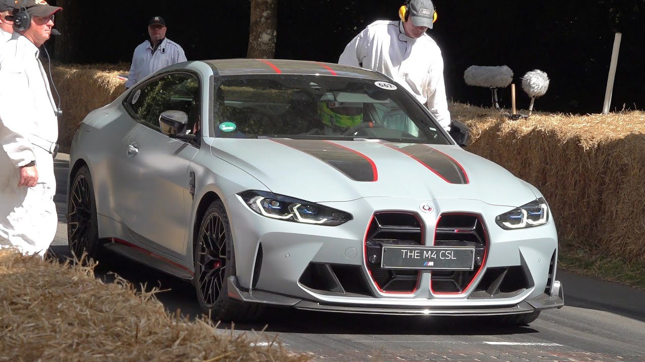 BMW M4 CSL – Aggressive Acceleration, Flybys and Exhaust Sound