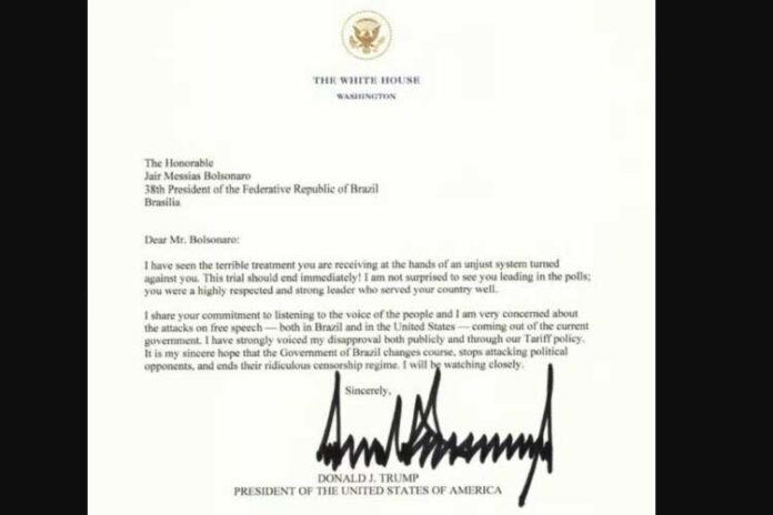 Trump havia feito apelo em carta publicada na web (Reprodução/Truth Social)