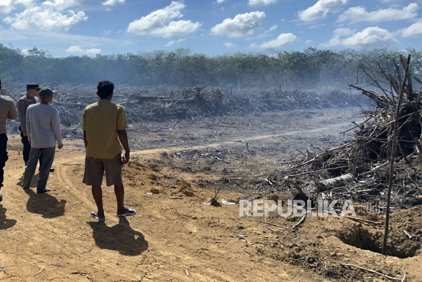 Polda Riau Tangkap Pelaku Pembakaran Lahan di Kuantan Singingi