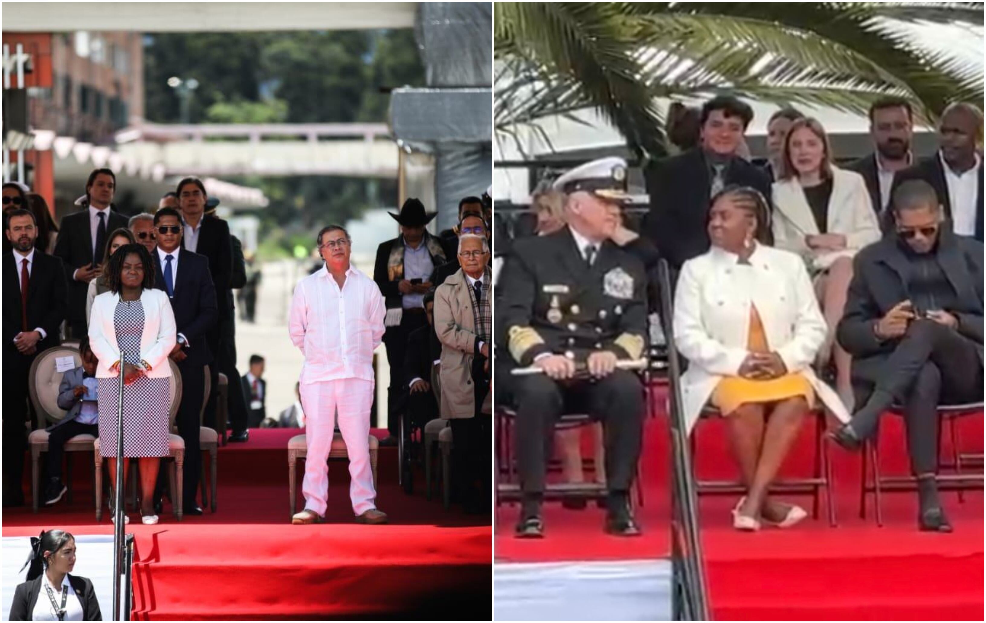 Francia Márquez no acompañó a Gustavo Petro en Santa Marta al desfile militar del 20 de julio