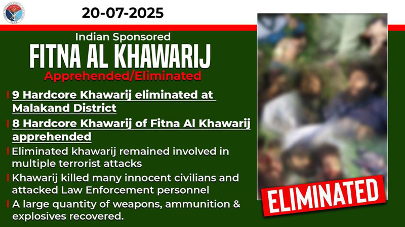 17 terrorists killed, eight arrested in KP, Balochistan