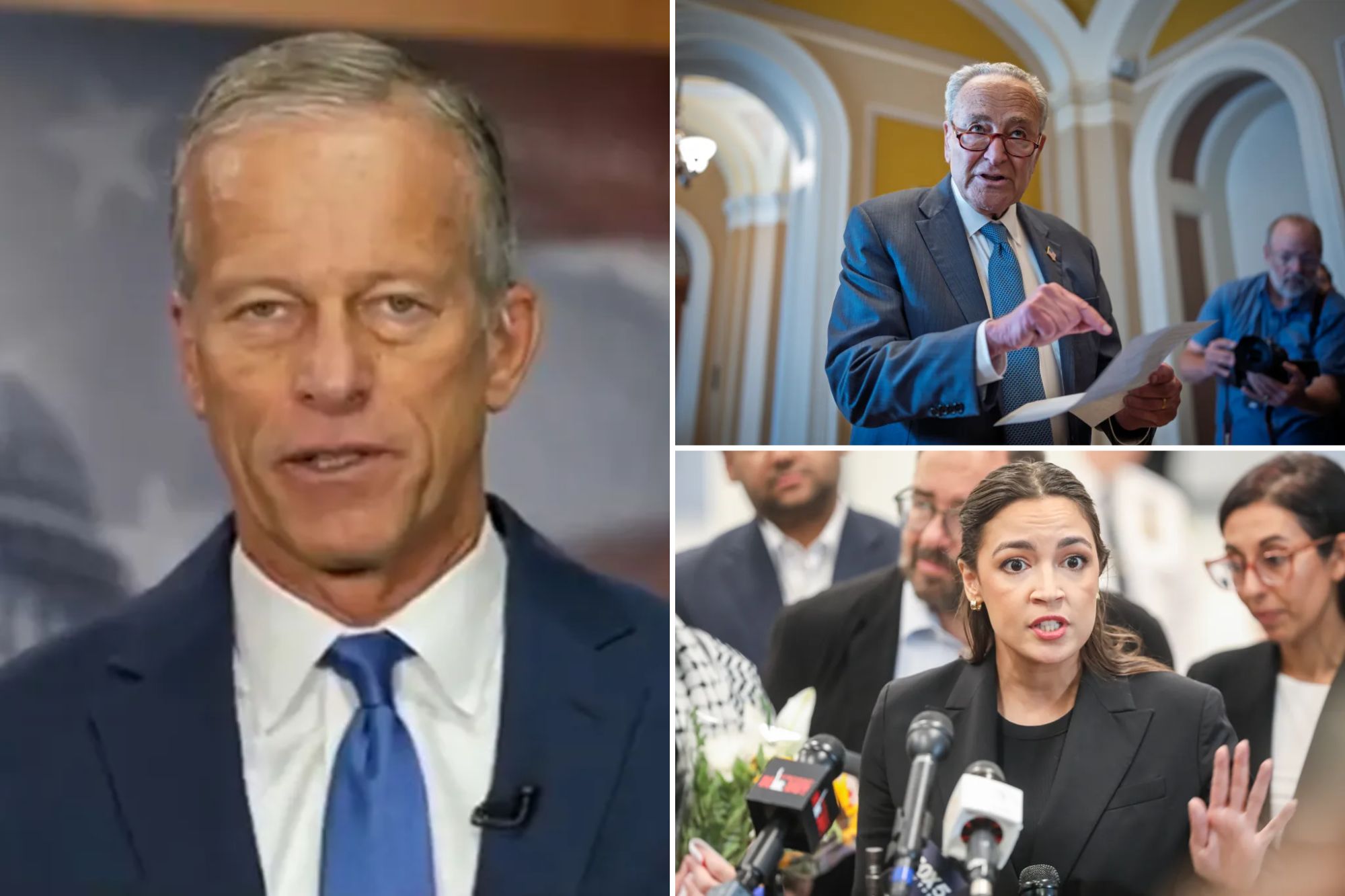 Thune warns Schumer may let govt shut down as 'struggling' Dems ...